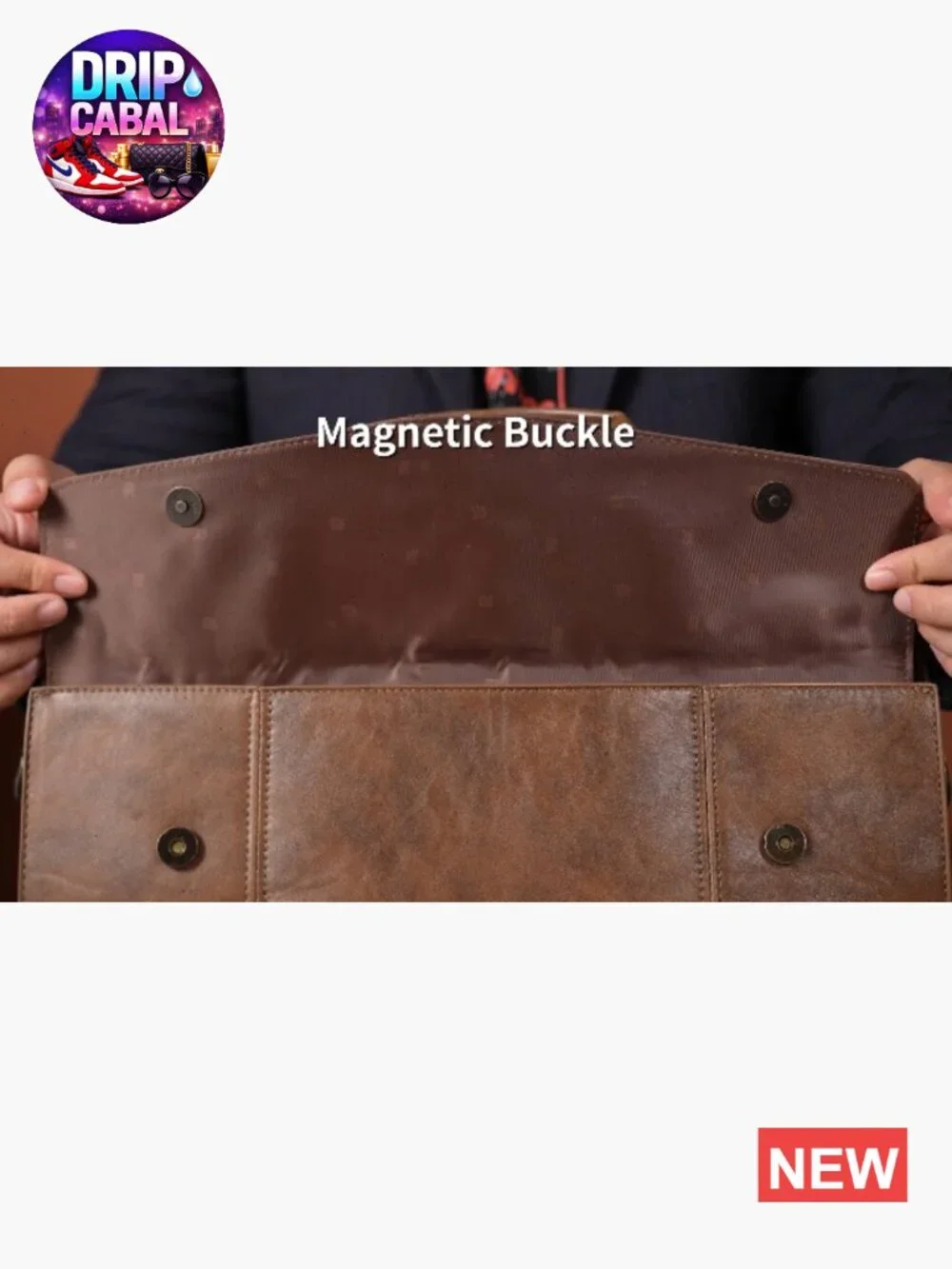 Vintage PU Leather Messenger Bag, 16